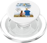 Bengal Cat I'm Only Talking To My Cat Today Cats Lovers PopSockets PopGrip per MagSafe