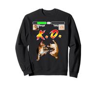 Bengal Cat Vs Tabby Cat Fighter Funny Kitten Lovers Felpa