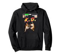 Bengal Cat Vs Tabby Cat Fighter Funny Kitten Lovers Felpa con Cappuccio