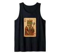 Bengala Cat Disco Ace Hearts Cool Carte da gioco King Queen Canotta