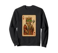Bengala Cat Disco Ace Hearts Cool Carte da gioco King Queen Felpa