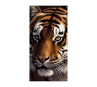 Bengala Tiger Door Cover Banner 90x180cm Festone Festone Stagionale Cartello di Benvenuto Decorazione Verticale Porta Appeso Per Portico Ingresso Giardino Decor