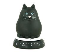 Bengt Ek Design 618B - Timer da Cucina a Forma di Gatto, Colore: Nero