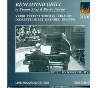 Beniamino Gigli in Buenos Aires and Rio De Janero (CD) Album