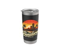 Benidorm Spagna Bicchiere termico in acciaio inox doppia parete