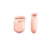 Benixmidart Confezione da 2 mini piegaciglia, con cuscinetto di ricambio per ciglia, kit portatile da viaggio per un trucco parziale e completo degli occhi (arancione)