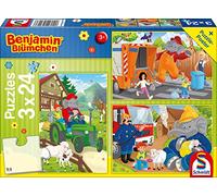Benjamin Blümchen: In Aktion. 3 x 24 Teile Puzzle