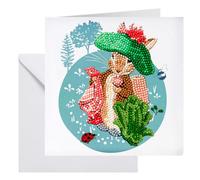Benjamin Bunny 18x18cm Crystal Art Card NUOVO