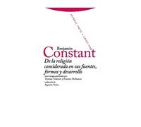 Benjamin Consta de la Religión Considerada En Sus Fuentes, Formas Y (Tascabile)
