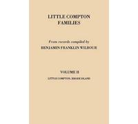 Benjamin Frankl Little Compton Families. LIttle Compton, Rhode Islan (Tascabile)