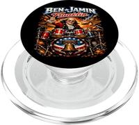 Benjamin Franklin Drummer Patriotic Rock Legend Design! PopSockets PopGrip per MagSafe