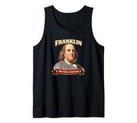 Benjamin Franklin, Primo Ritratto del Padre fondatore Americano Canotta