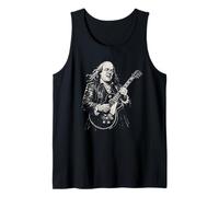 Benjamin Franklin Suonare Chitarra Elettrica Rocker Humor Canotta