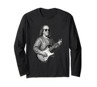 Benjamin Franklin, Suonare la Chitarra, Indossando Occhiali da Sole Maglia a Manica