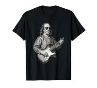 Benjamin Franklin, Suonare la Chitarra, Indossando Occhiali da Sole Maglietta