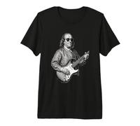 Benjamin Franklin, Suonare la Chitarra, Indossando Occhiali da Sole Maglietta Premium