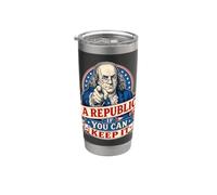 Benjamin Franklin Una repubblica se puoi tenerlo Bicchiere termico in acciaio inox doppia parete