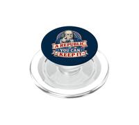 Benjamin Franklin Una repubblica se puoi tenerlo PopSockets PopGrip per MagSafe
