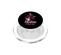 Benjamin Franklin Vampire Suonare Chitarra Fondatore Freak Goth PopSockets PopGrip per MagSafe