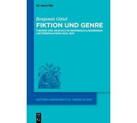 Benjamin Gittel Fiktion und Genre (Copertina rigida)