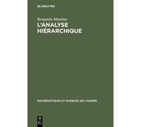 Benjamin Matalon L'analyse hiérarchique (Copertina rigida)