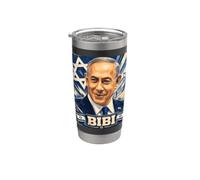 Benjamin Netanyahu - Primo Ministro dello Stato di Israele Bicchiere termico in acciaio inox doppia parete