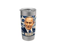 Benjamin Netanyahu - Primo Ministro dello Stato di Israele Bicchiere termico in acciaio inox doppia parete