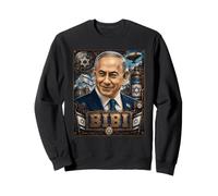 Benjamin Netanyahu Steampunk - Dio benedica Lo Stato di Israele Felpa