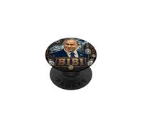 Benjamin Netanyahu Steampunk - Dio benedica lo Stato di Israele PopSockets PopGrip Adesivo