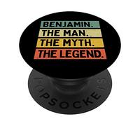 Benjamin The Man The Myth The Legend Funny Personalizzato PopSockets PopGrip Adesivo