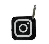 Benji-Designs Portachiavi NFC Mini personalizzato con logo Instagram - per promuovere influencer, marchi, social network, tag NFC - portachiavi NFC