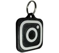 Benji-Designs Portachiavi NFC personalizzato con logo Instagram - per promuovere influencer, marchi, imprese - social network - tag NFC - portachiavi NFC
