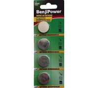 BenjiPower - 4 batterie a bottone LIR2032 ricaricabili - Sostituiscono le batterie a bottone CR2032