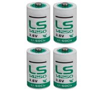 BenjiPower - 4 batterie LS14250 1/2 AA 3,6 V Li-SOCL2 al litio