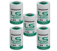 BenjiPower - 5 batterie LS14250 1/2 AA 3,6 V Li-SOCL2 Litio