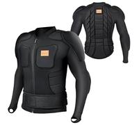 BenKen Body da Sci a Maniche Lunghe Protector Guard Gear Pad con Fodera Motore Torace Spalla Schiena Giacca Regolabile Donna Uomo Top Upper Padded Arm (S)