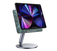 BENKS Supporto Magnetico per iPad Air 11" M3/M2, Fissaggio Magnetico Potente, Base Rotante a 360°, Supporto Pieghevole e Regolabile in Alluminio per iPad Pro 11'' 1ª/2ª/3ª/4ª gen, Air 4ª/5ª gen