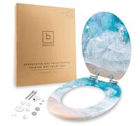 Benkstein Copriletto WC Con Chiusura Automatica Copriwater Sedile Ovale Motivo