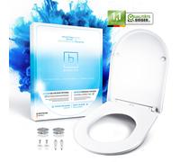 Benkstein Coprisedile WC D-Form Bianco Con Absenkautomatik Antibatterico