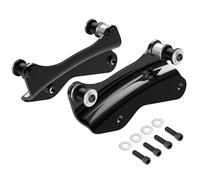 Benlari Kit hardware per aggancio a 4 punti nero lucido 2014-2022 compatibile per Harley Davidson Touring Street Glide Road Glide Electra Glide Road King CVO 2015 2016 2017 2018 2019 2020 2021 (nero