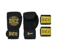 BENLEE Boxsport - Starter set in ecopelle BOXGATE, nero/giallo, 06 oz
