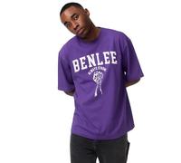 BENLEE Canzoni T-Shirt, Viola/Bianco, XL Uomo