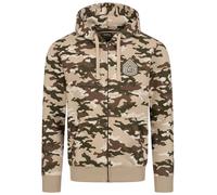 Benlee Giacca di felpa sportiva 'Frasen' marrone chiaro / marrone scuro / oliva / bianco Uomo Benlee S marrone chiaro / marrone scuro / oliva / bianco