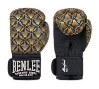 BENLEE - Guanti da boxe in ecopelle MANFORD nero/oro 10 oz