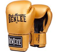 Benlee, guanti da boxe in pelle artificiale, Rodney, oro/nero, 06 oz