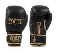 BENLEE Guanti da boxe in pelle BASHER nero/oro 20 oz