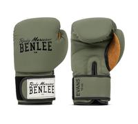 BENLEE Guanti da boxe in pelle Evans 16 oz, verde militare