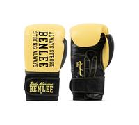 Benlee Leather Boxing Gloves Hardwood 199511 - Guanti da boxe, 10 oz giallo/nero