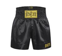 BENLEE - Pantaloni Thai da Boxe da Uomo, Tinta Unita, Taglia XXXL, Colore: Nero