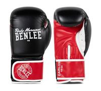 Lonsdale london Carlos, Guantoni da Boxe Unisex Adulto, Nero/Rosso/Bianco, 226 g